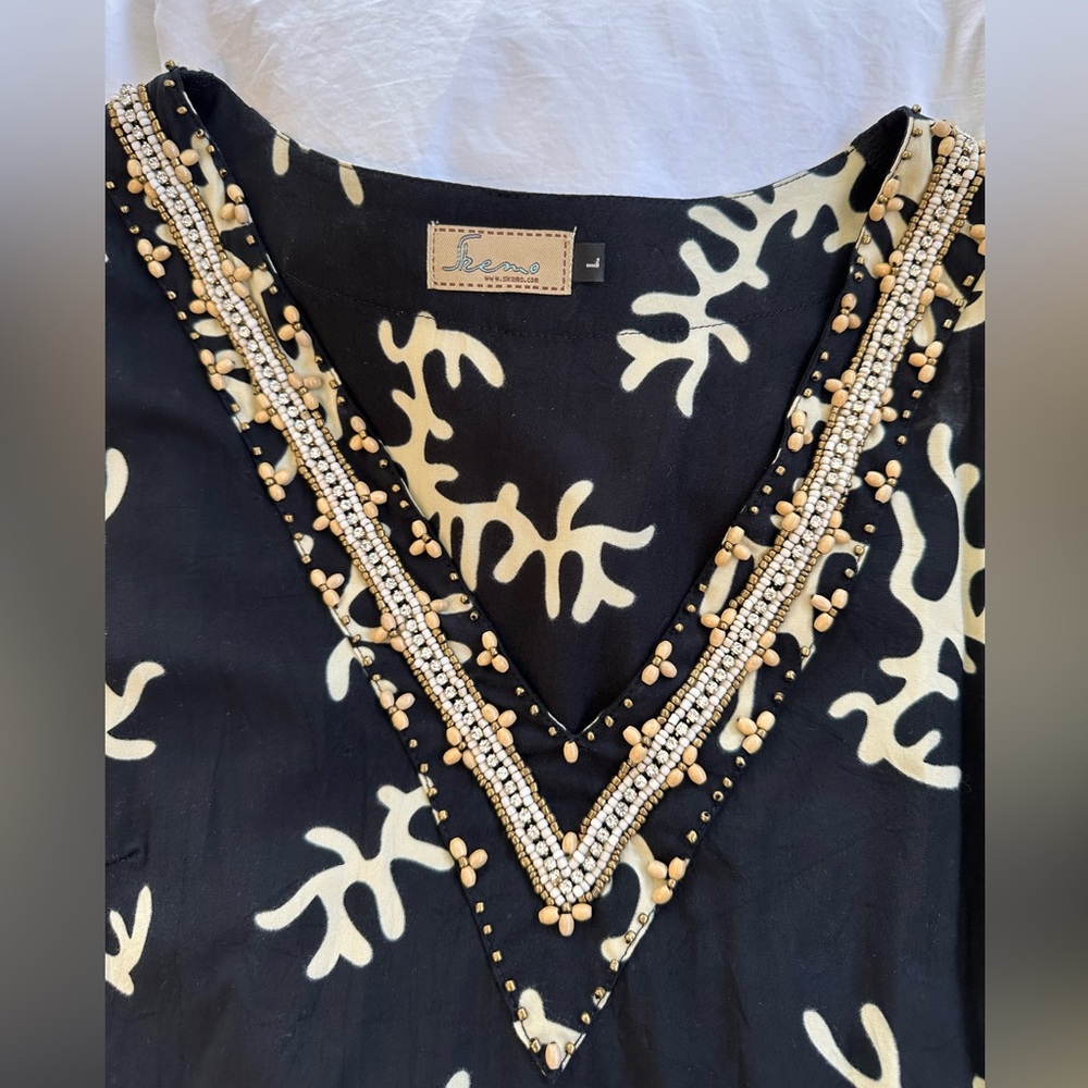 Beaded pool cover / tunic
